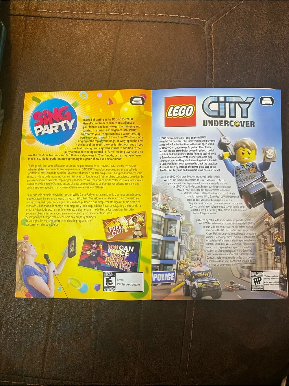 Nintendo Nintendo Land Wii U Action Adventure Party E10+ NTSC-U/C 2012 Manual